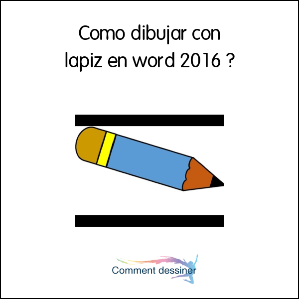 Como dibujar con lapiz en word 2016